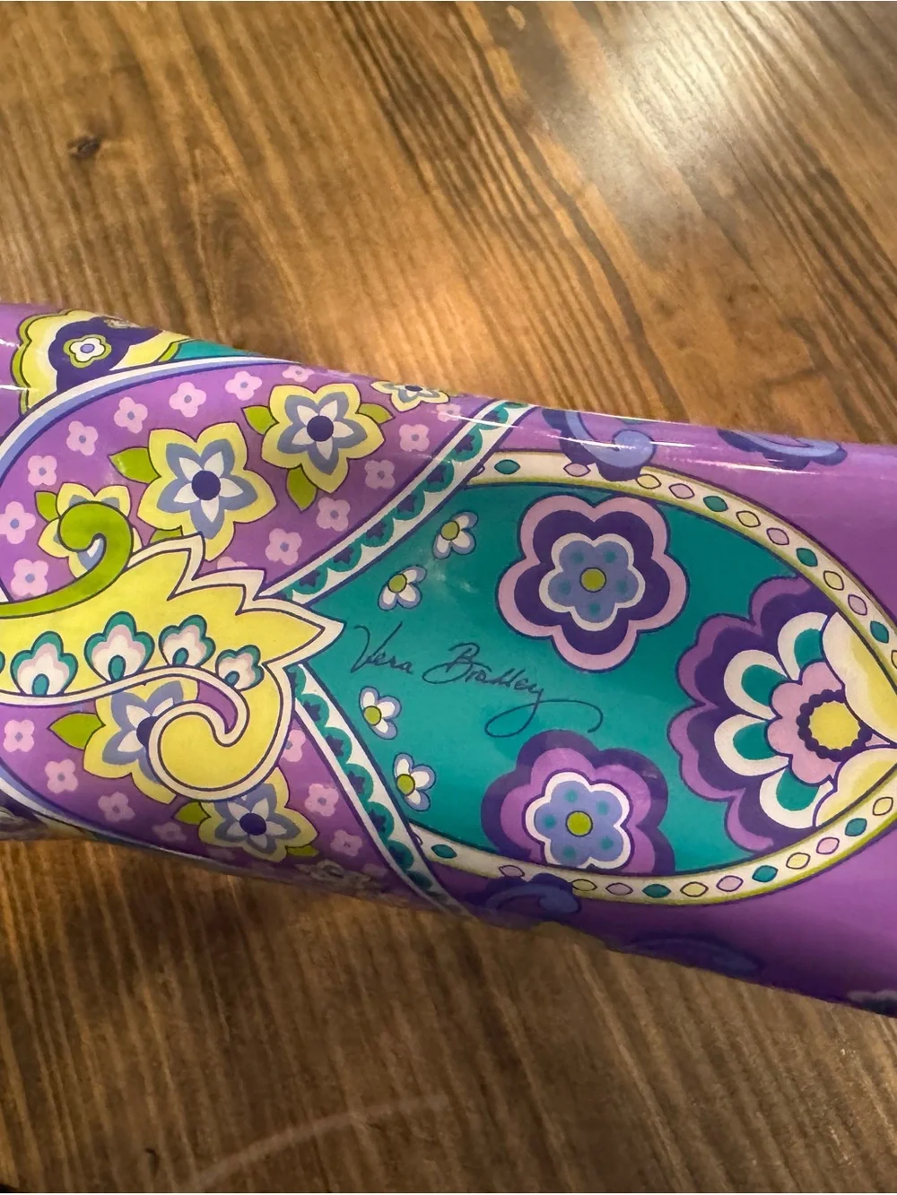 Vera Bradley Purple Multicolor Paisley Clear Cosmetic Bag